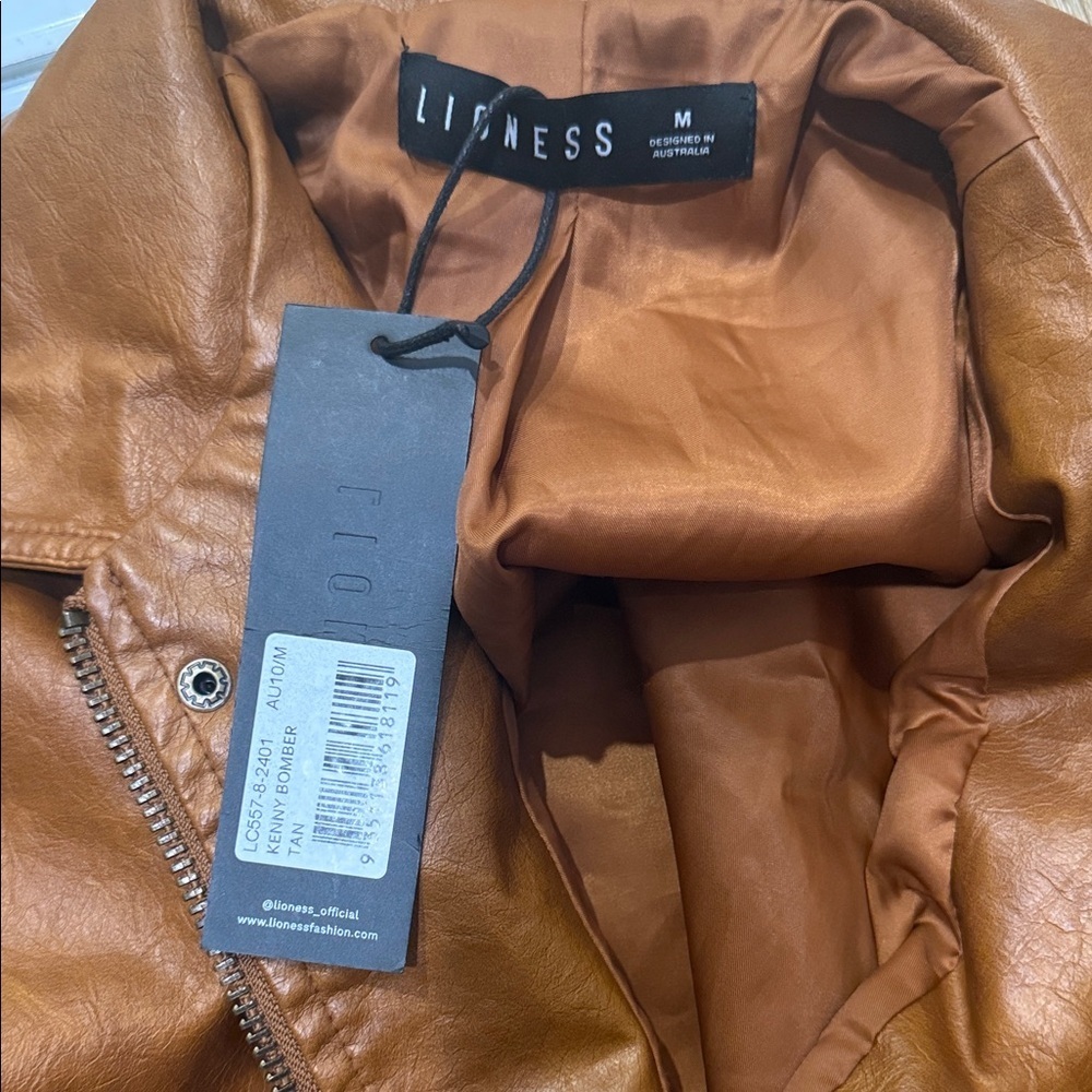 Lioness Kenny Bomber in Tan - Picture 3 of 3